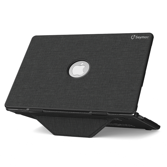SEYMAC Macbook Air 15-inch (M4, 2025) Case-Fabric Series 2.0-Black