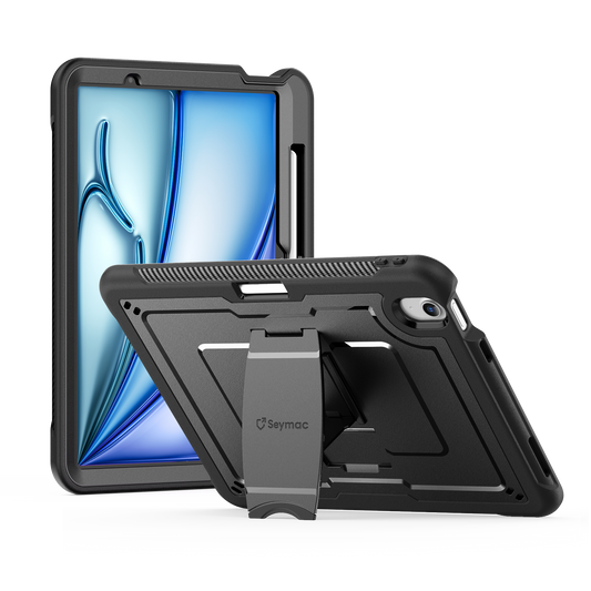 SEYMAC iPad Air 11 Inch Case (M2/M3) (2024/2025)-TPU-K Series-Black