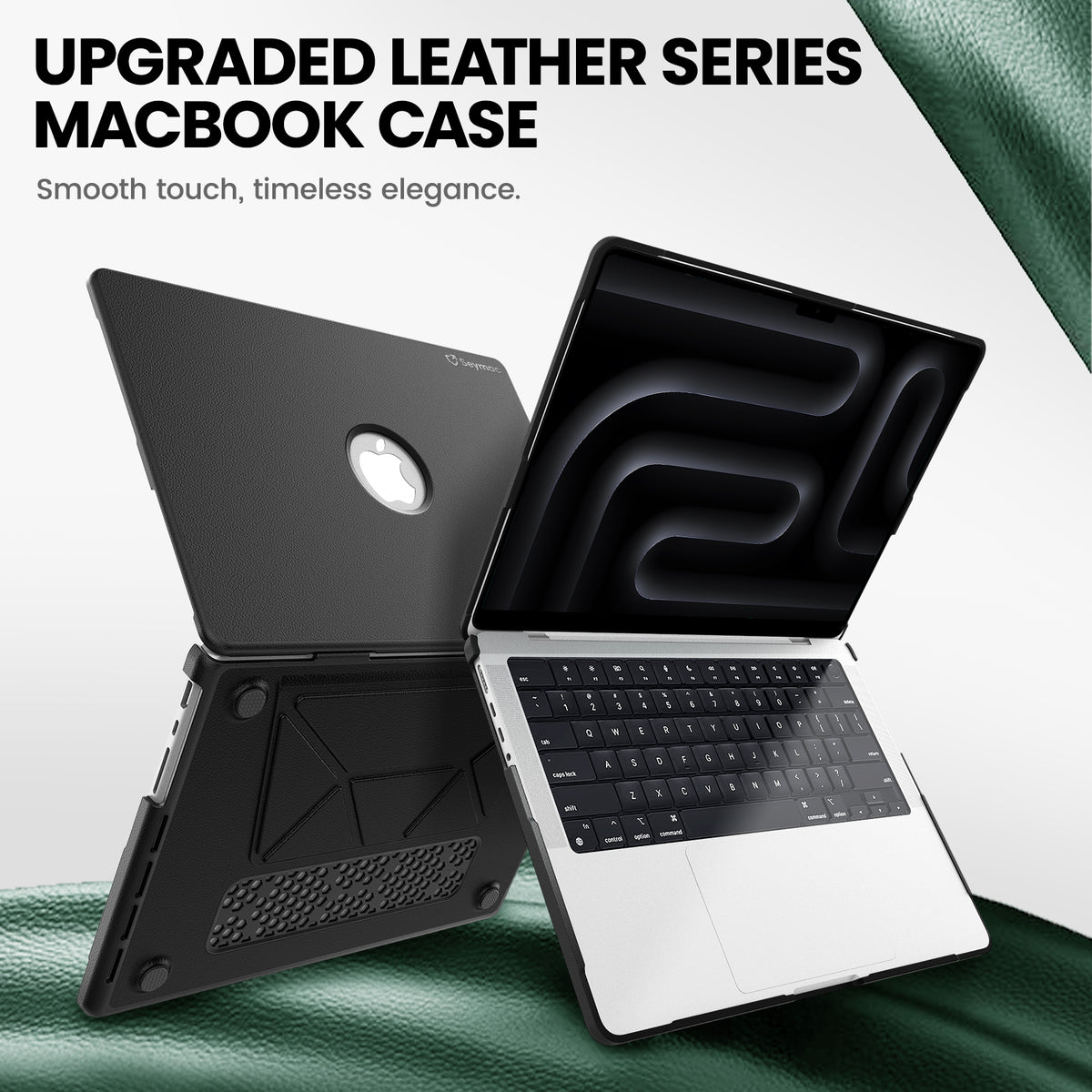 MacBook Pro 16-Inch M5/M4/M3/M2/M1 Premium Leather Case with Hidden Stand