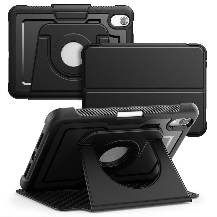 SEYMAC iPad Mini A17 Pro/6th Gen 8.3 Inch Case (2024&2021)-TPU-C Series-Black