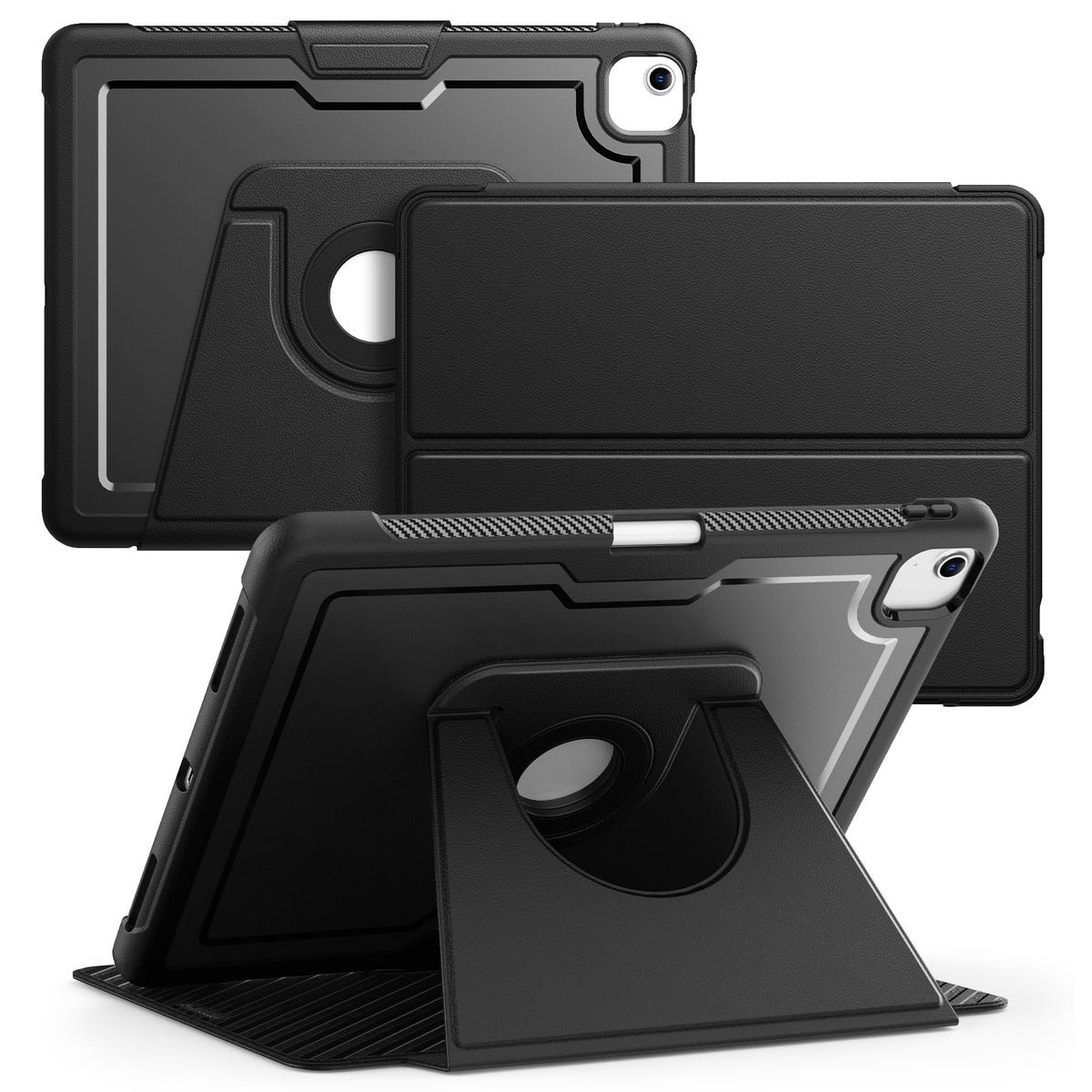 SEYMAC iPad Air 13 Inch Case (M2/M3) (2024/2025) showcasing multi-angle stand and magnetic design.