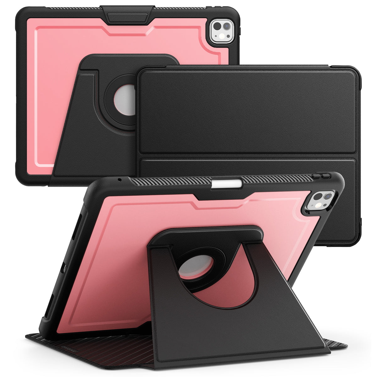 SEYMAC iPad Pro 13 Inch Case (M5/M4) showcasing a snap-on design and multi-angle stand.