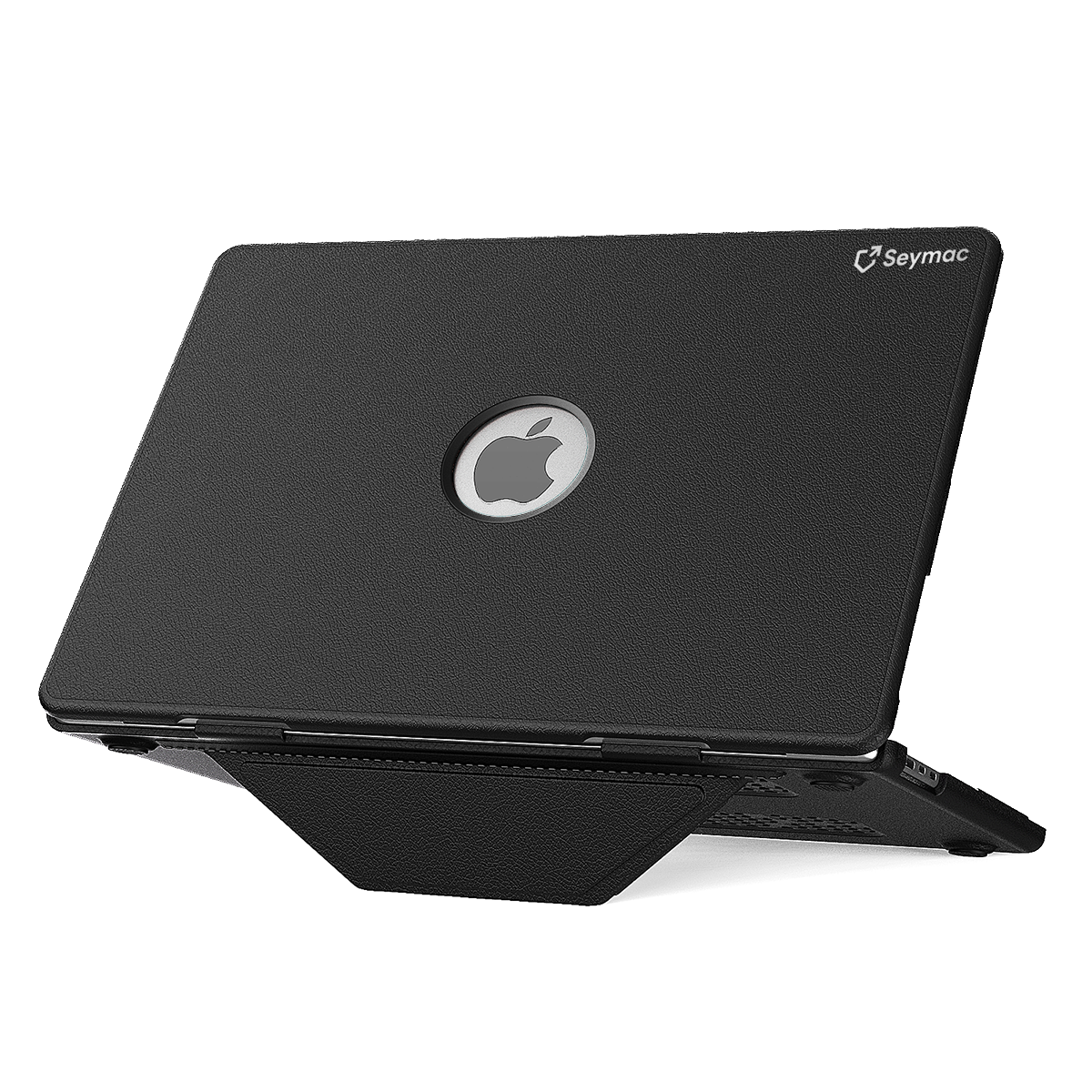 SEYMAC Macbook Air 15-inch (M4, 2025) Case-Leather Series-Black