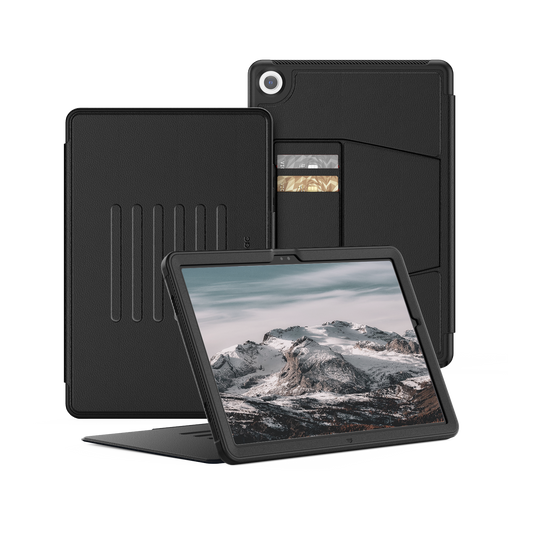 SEYMAC Galaxy Tab A11+ 11 Inch Case (2025) featuring a premium PU leather finish and multiple viewing angles.