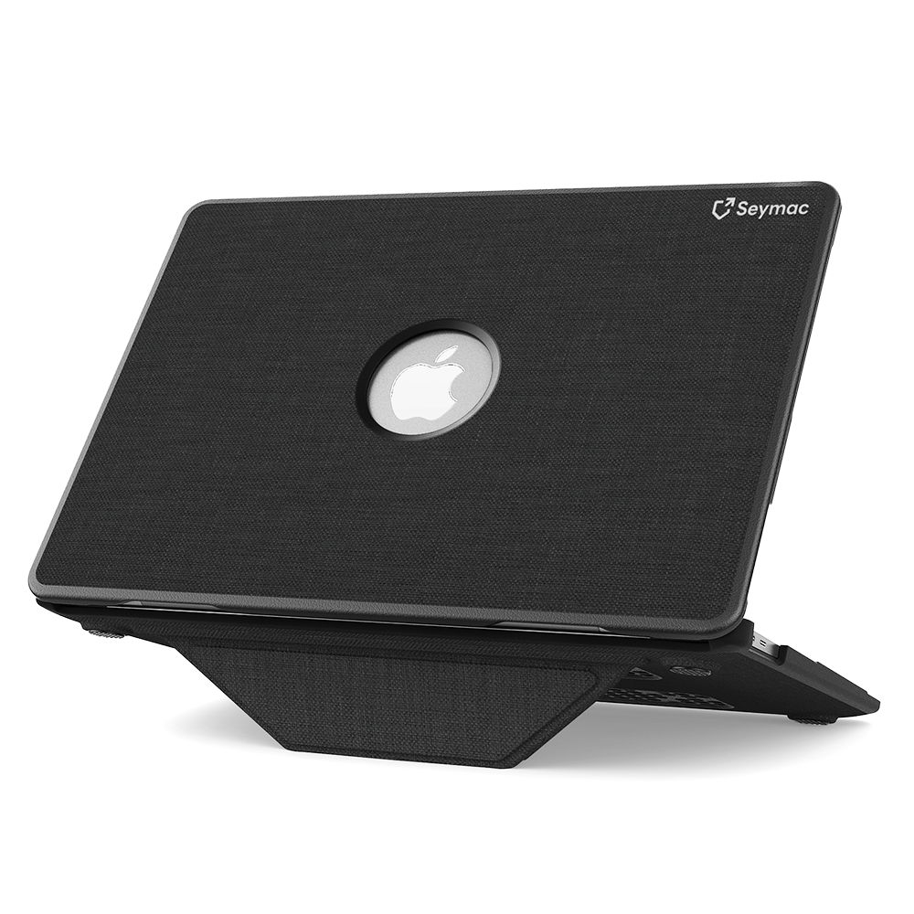 SEYMAC Macbook Air 13-inch (M4, 2025) Case-Fabric Series 2.0-Black
