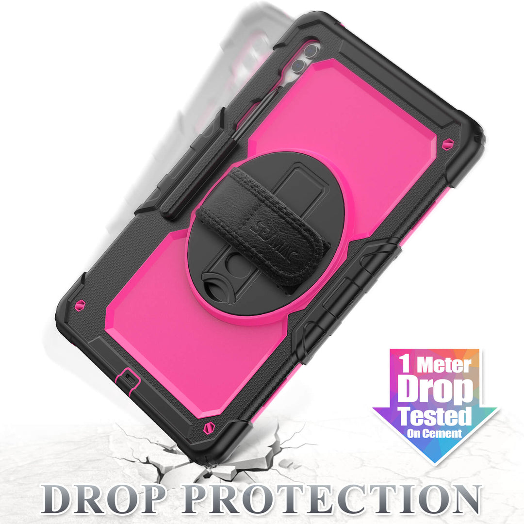 SEYMAC Case for Galaxy Tab S9 Ultra | FORT-S PRO#colour_deeppink