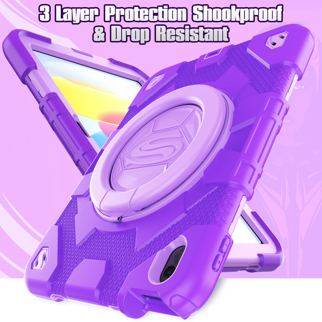 NEW | Rugged Case for iPad 10th Gen 10.9" | SHERO-G#colour_heropurple