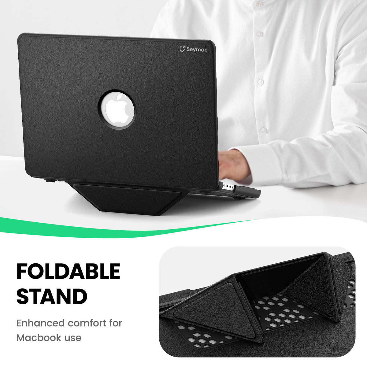 MacBook Pro 16-Inch M5/M4/M3/M2/M1 Premium Leather Case with Hidden Stand