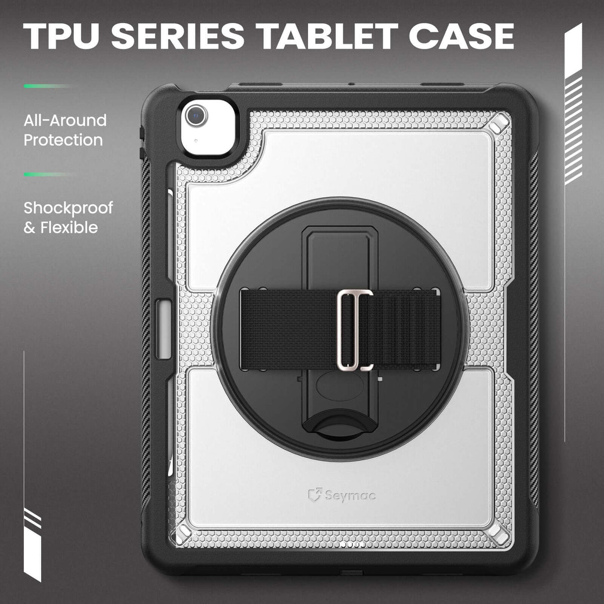 SEYMAC iPad Air 13 Inch Case (M2/M3) (2024/2025)-TPU-S Series-Transparent-SEYMAC