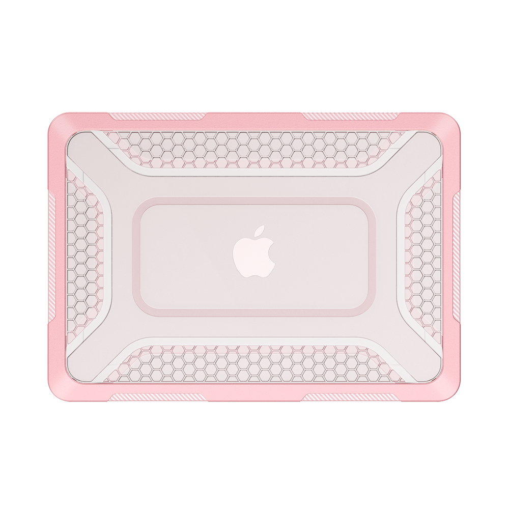 Macbook Air 13-inch (M5/M4/M3/M2) Honeycomb Protection Case with Lightweight Design,Blush-t4option0_2