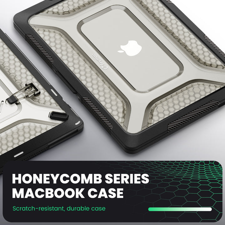 SEYMAC MacBook Air 13.6 Inch Case (2022/2024)-Honeycomb Series-SEYMAC