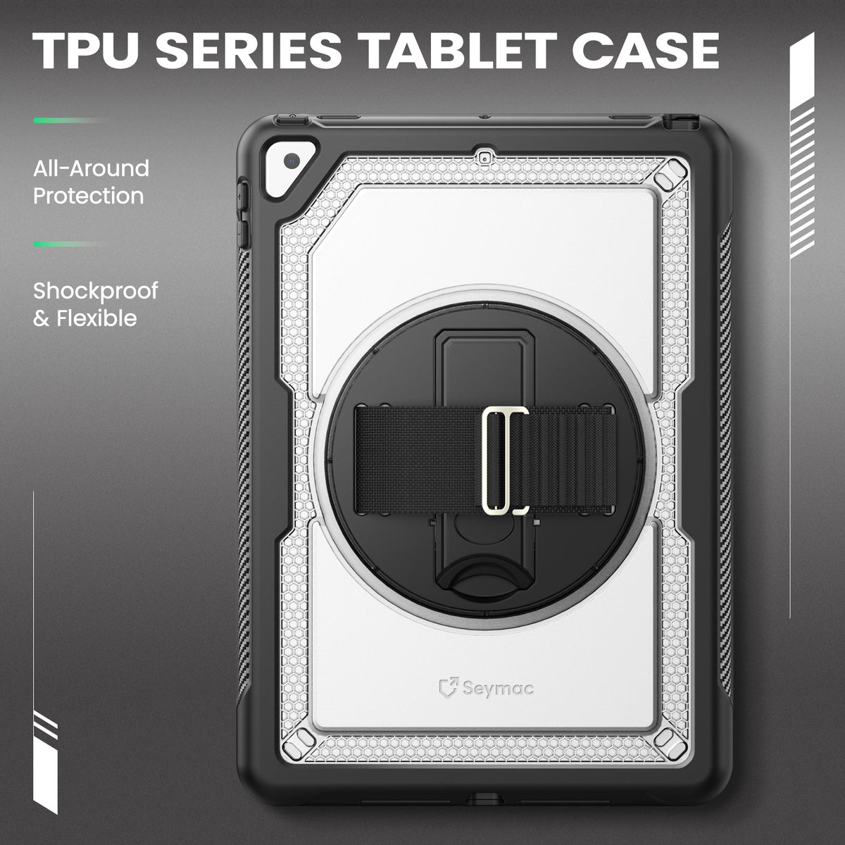 SEYMAC iPad Pro 10.5 Inch Case (2017)-TPU-S Series-Transparent-SEYMAC