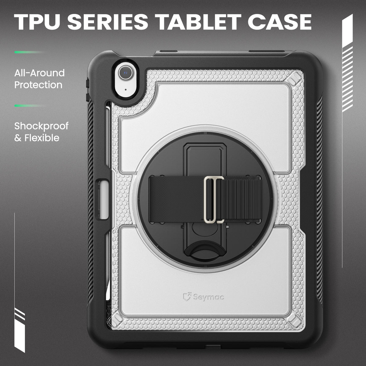 SEYMAC iPad Air 11 Inch Case (M2/M3) (2024/2025)-TPU-S Series-Transparent-SEYMAC