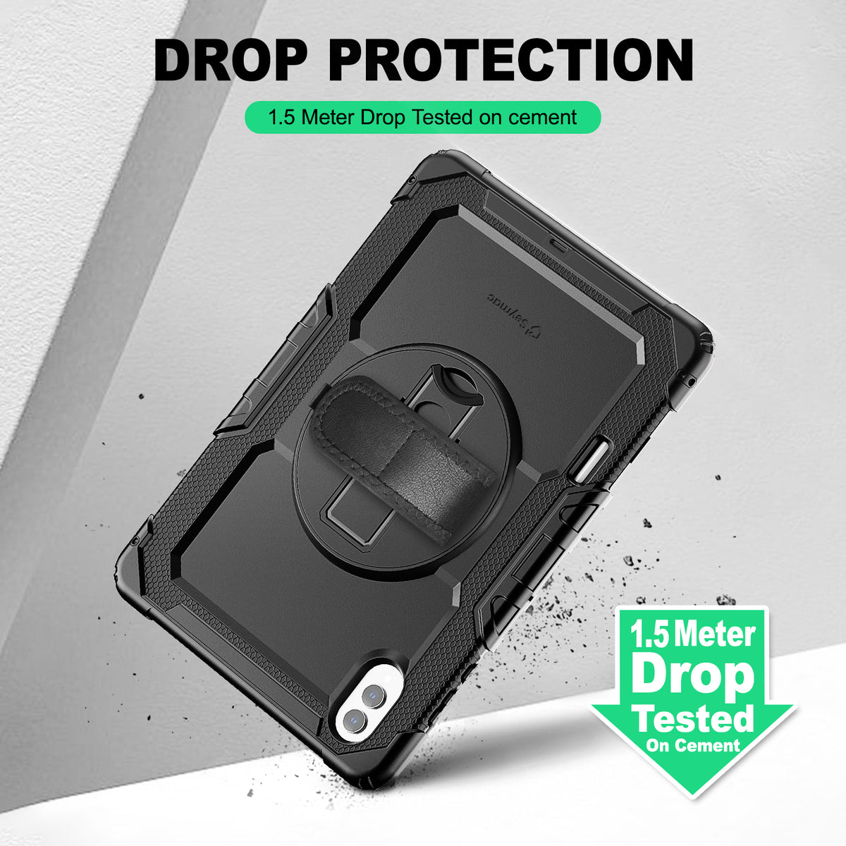 Samsung Galaxy Tab S11 Ultra 14.6-Inch rugged case with hand strap, 1.5 meter drop tested protection