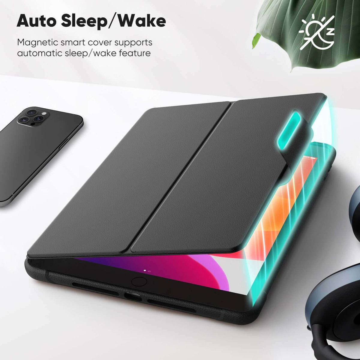SEYMAC iPad Air 3rd Gen 10.5 Inch Case (2019) featuring auto sleep/wake functionality with magnetic smart cover.