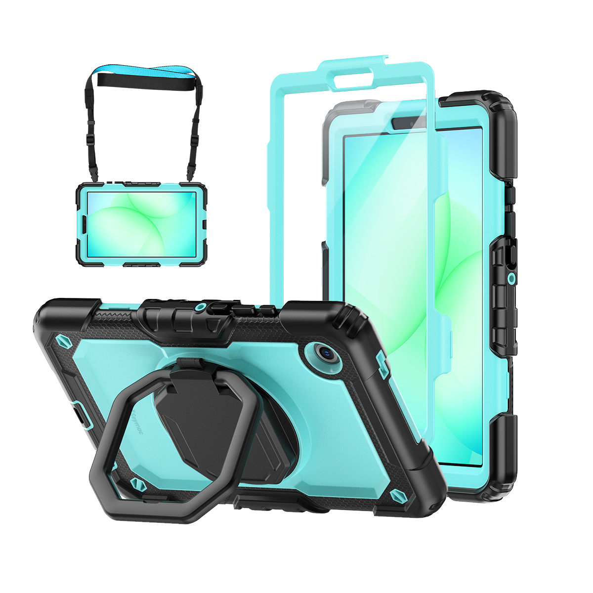 Samsung Galaxy Tab A11 8.7-Inch Rugged Case with 360° Rotating Hand Grip