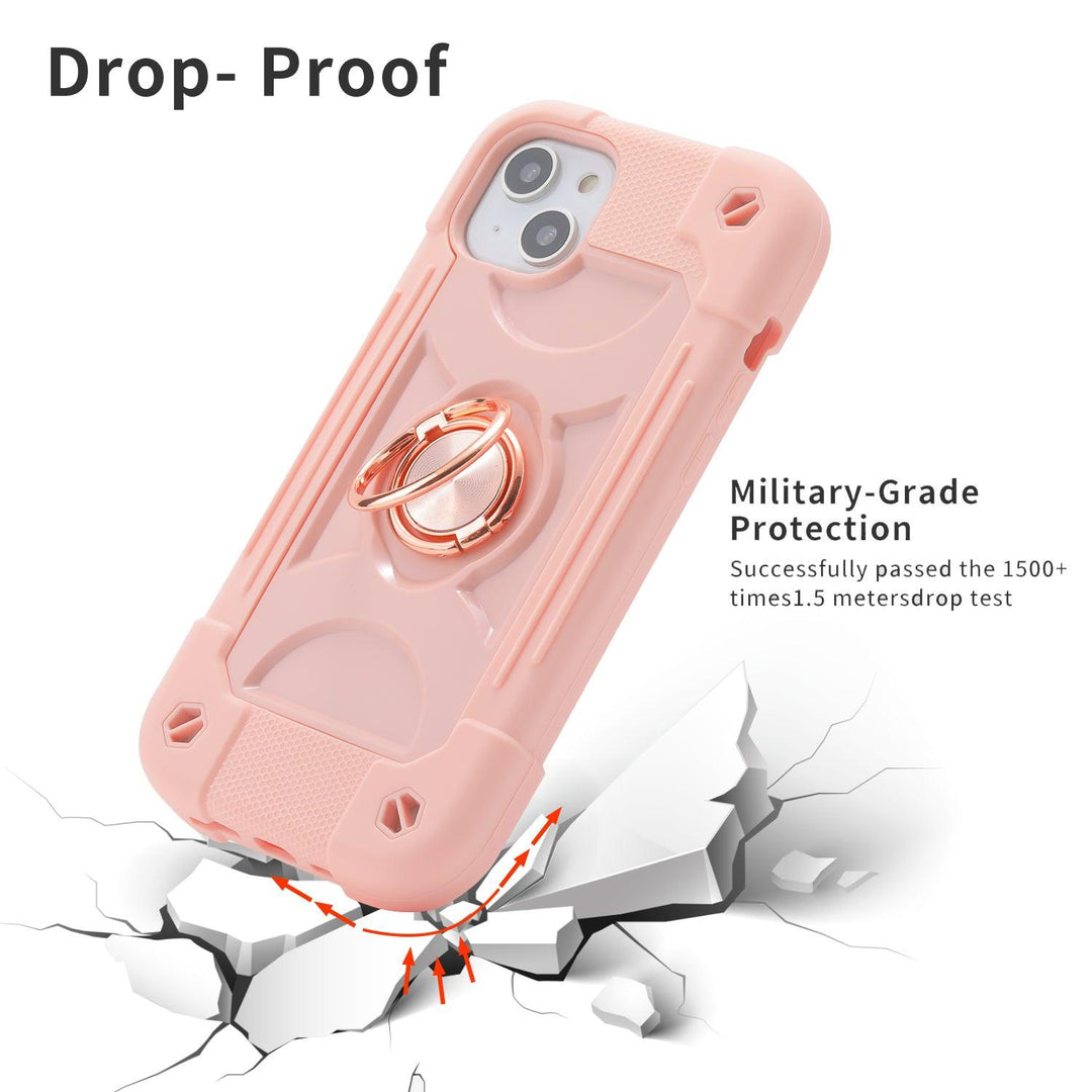 iPhone 14 6.1-inch | Seymac Finger Grip Rugged Case - seymac#colour_salmon