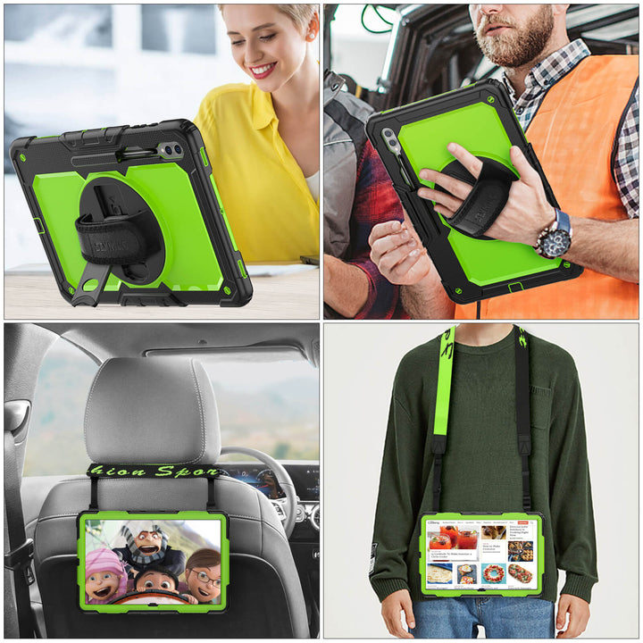 SEYMAC Case for Galaxy Tab S9 Ultra | FORT-S PRO#colour_greenyellow
