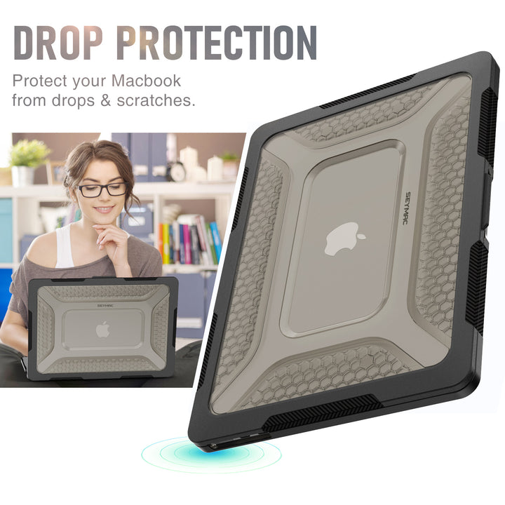 MacBook Air 13.6-inch 2022 | HEX SHIELD - seymac#colour_black