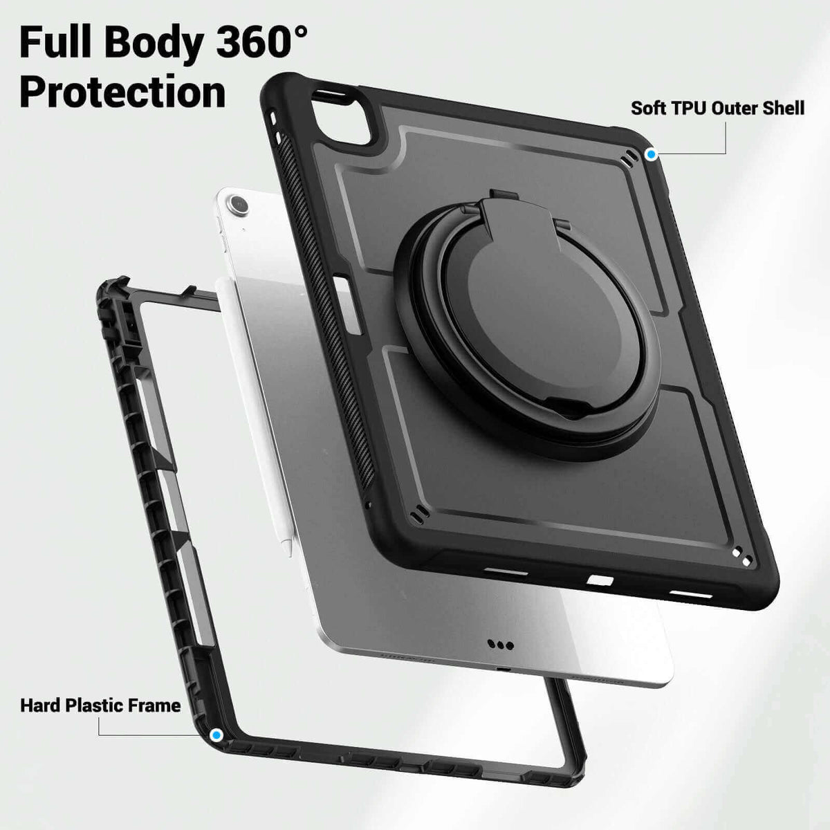 SEYMAC iPad Air 11 Inch Case (M2/M3) (2024/2025)-TPU-G Series-