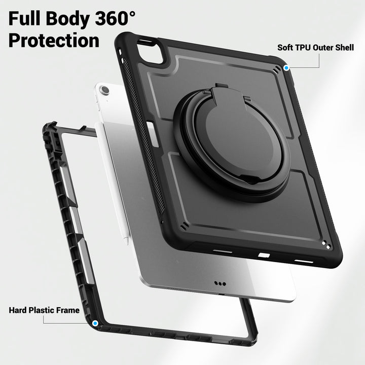 SEYMAC iPad Air 4th/5th Gen 10.9 Inch Case (2020/2022)-TPU-G Series-Davy Grey-SEYMAC