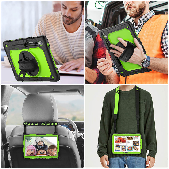 SEYMAC Case for Galaxy Tab S9 | FORT-S PRO#colour_greenyellow