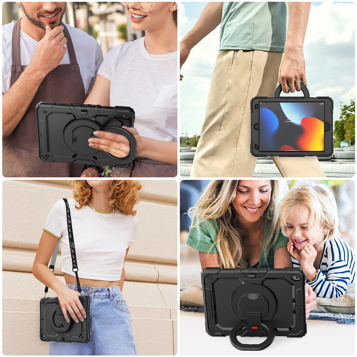 Rugged iPad Pro 10.5 Inch Case with 360° Rotating Hand Grip