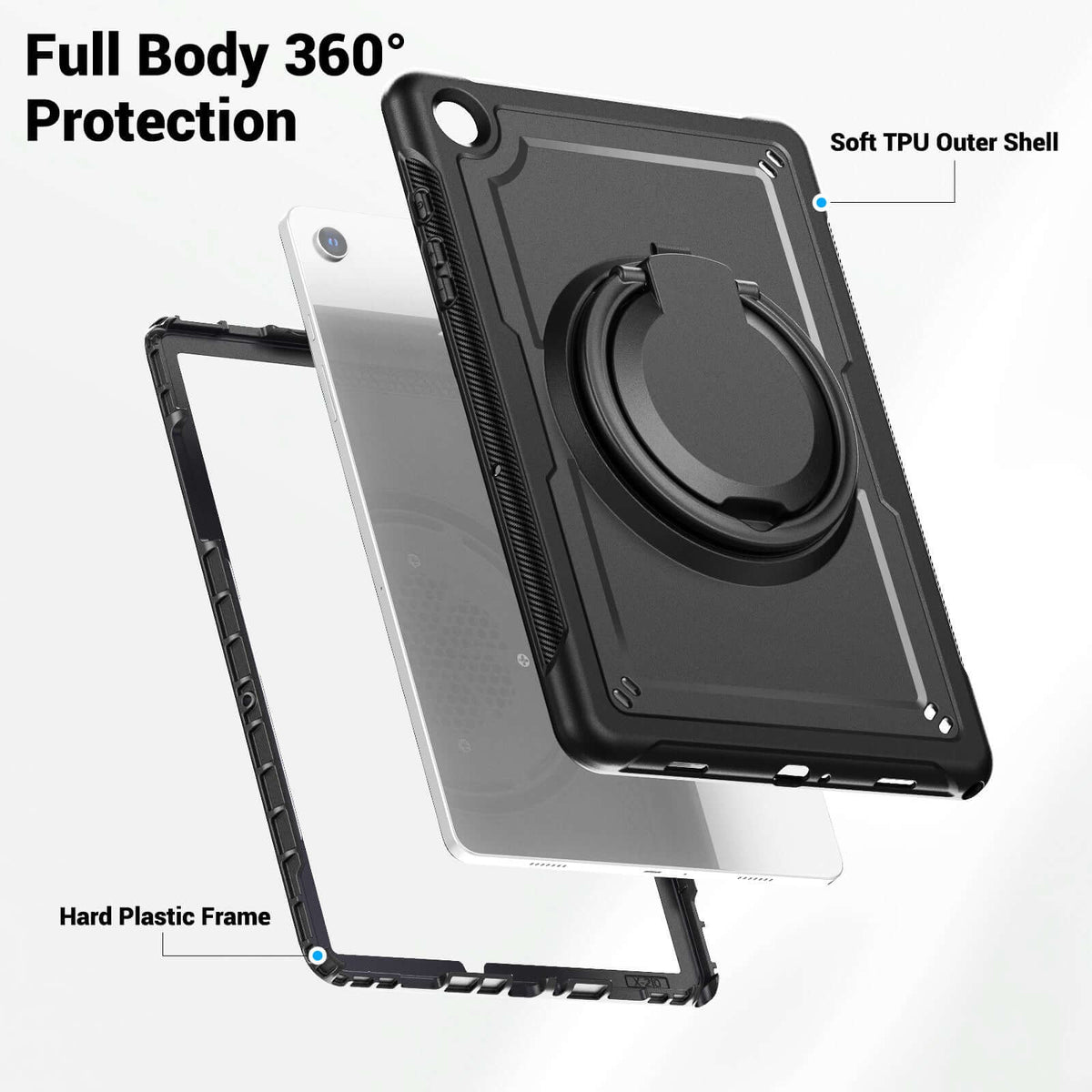 SEYMAC Galaxy Tab A9 Plus 11 Inch Case (2023)-TPU-G Series-