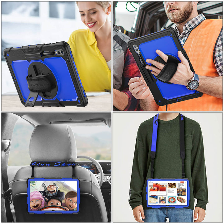 SEYMAC Case for Galaxy Tab S9 Ultra | FORT-S PRO#colour_blue