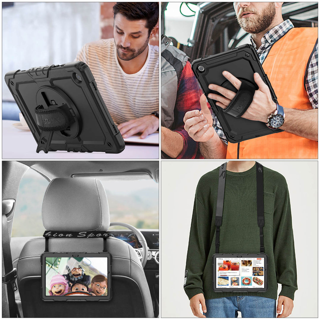 SEYMAC Case for Galaxy Tab A9 PLUS | FORT-S PRO#color_black