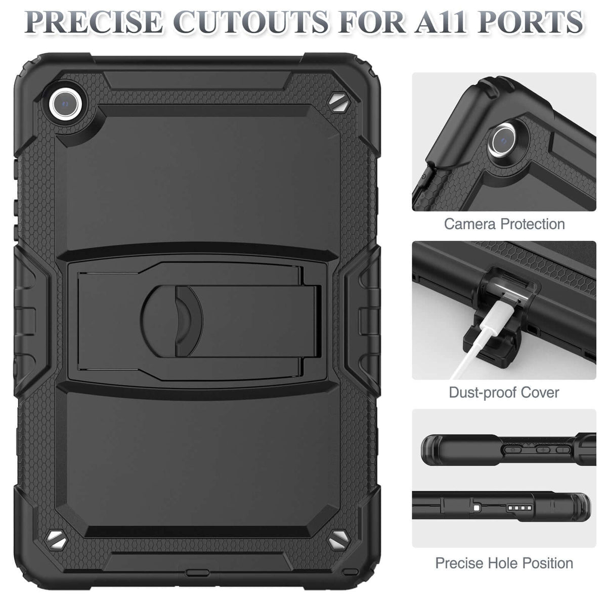 SEYMAC Galaxy Tab A9 Plus 11 Inch Case (2023)-Silicone-K Series-