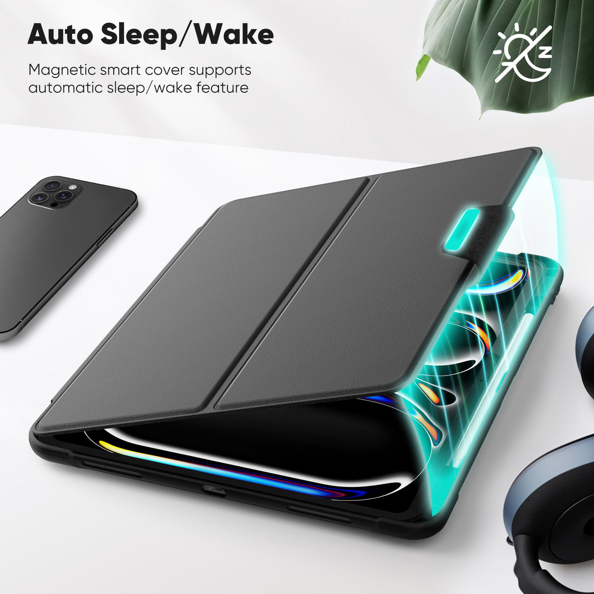 SEYMAC iPad Pro 13 Inch Case (M5/M4) with auto sleep/wake feature and magnetic cover design.
