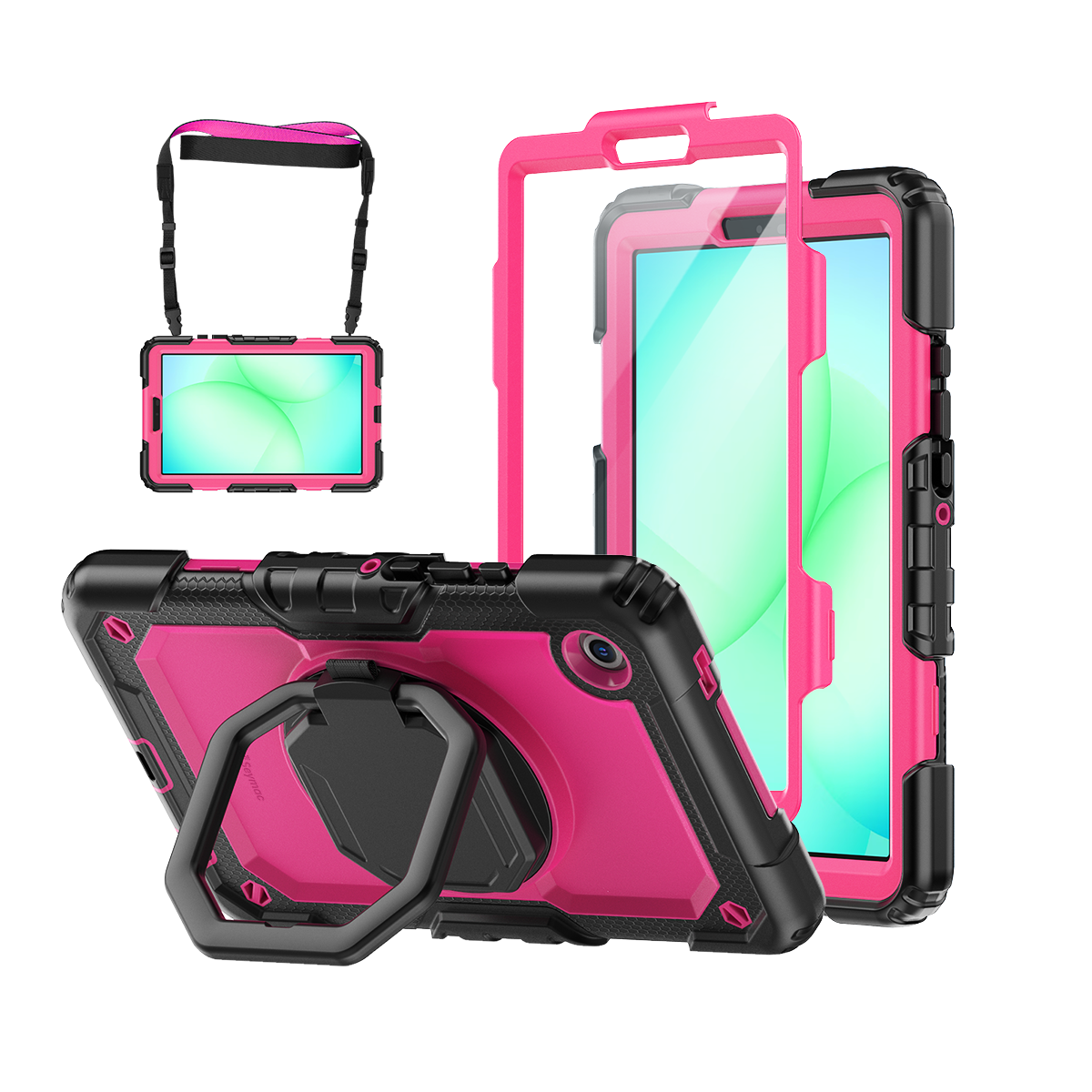 Samsung Galaxy Tab A11 8.7-Inch Rugged Case with 360° Rotating Hand Grip