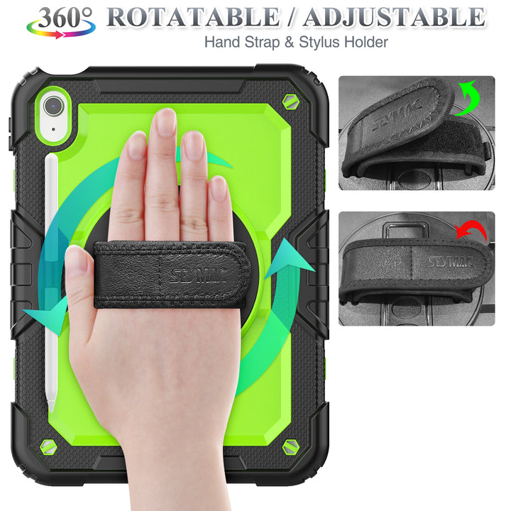 Case for iPad 10th Generation 10.9-inch | FORT-S PRO - seymac#colour_greenyellow