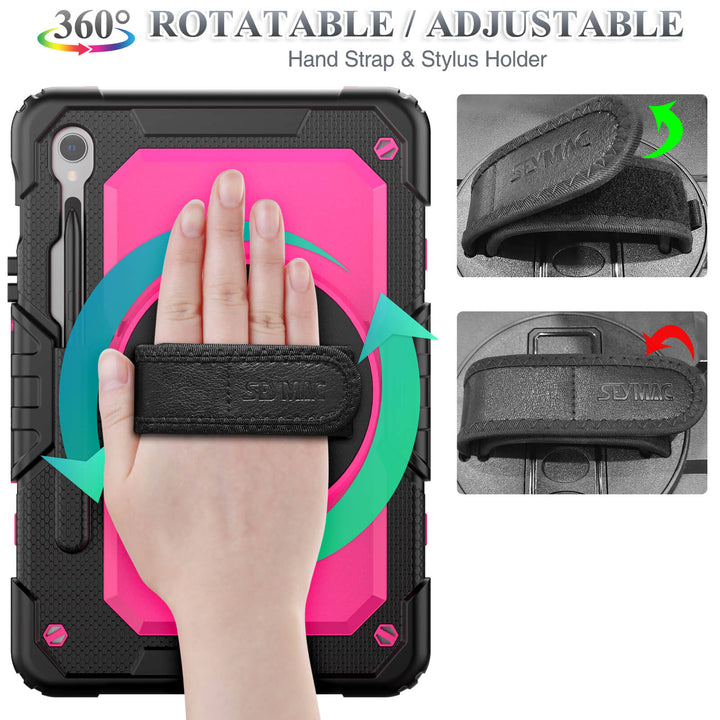 SEYMAC Case for Galaxy Tab S9 | FORT-S PRO#colour_deeppink