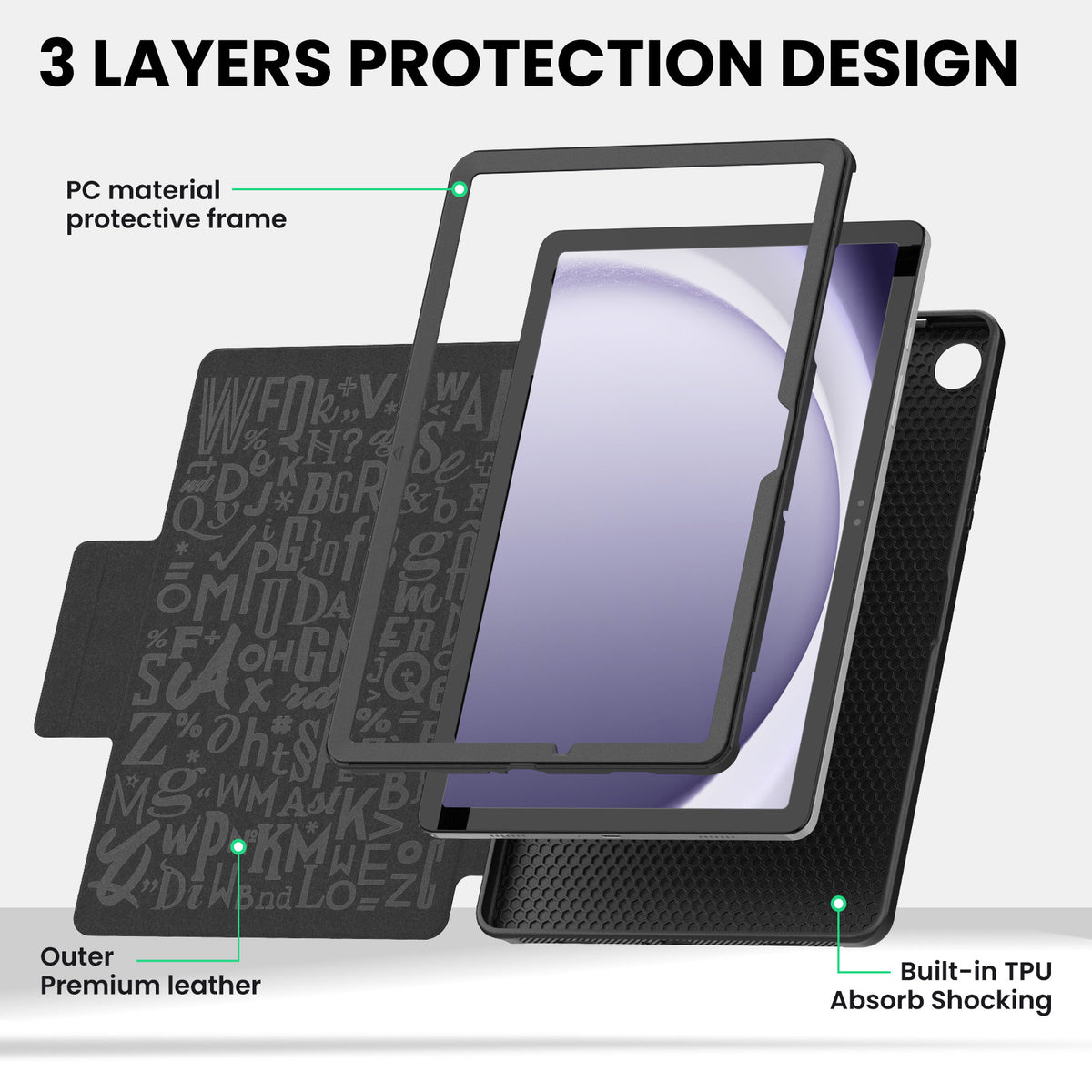 Samsung Galaxy Tab A9+ 11-Inch Slim Leather Case