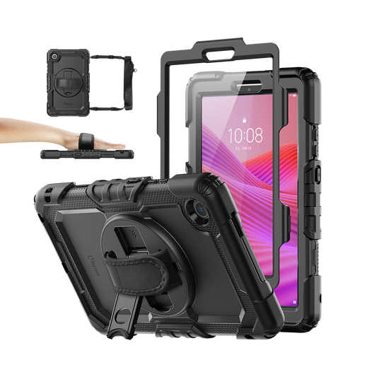 Lenovo Tab One / K9 8.7-Inch Rugged Case with Adjustable Hand Strap