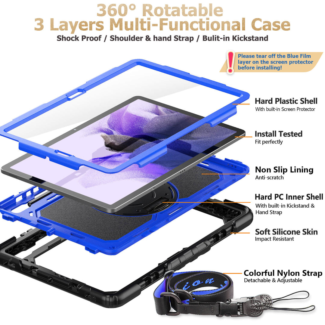 Galaxy Tab S7 Plus/S7 FE 12.4-inch | FORT-S PRO - seymac#colour_blue