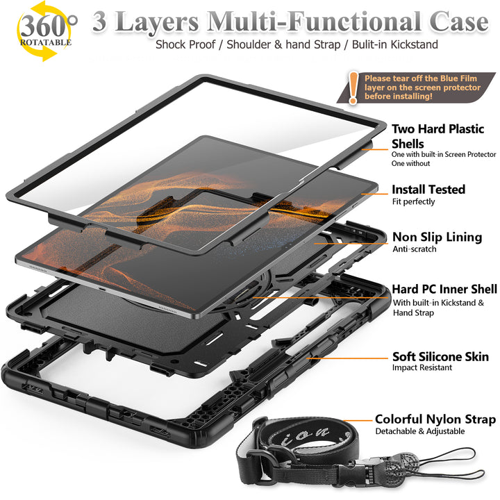 Galaxy Tab S8 Ultra 14.6-inch | FORT-S PRO - seymac#colour_black