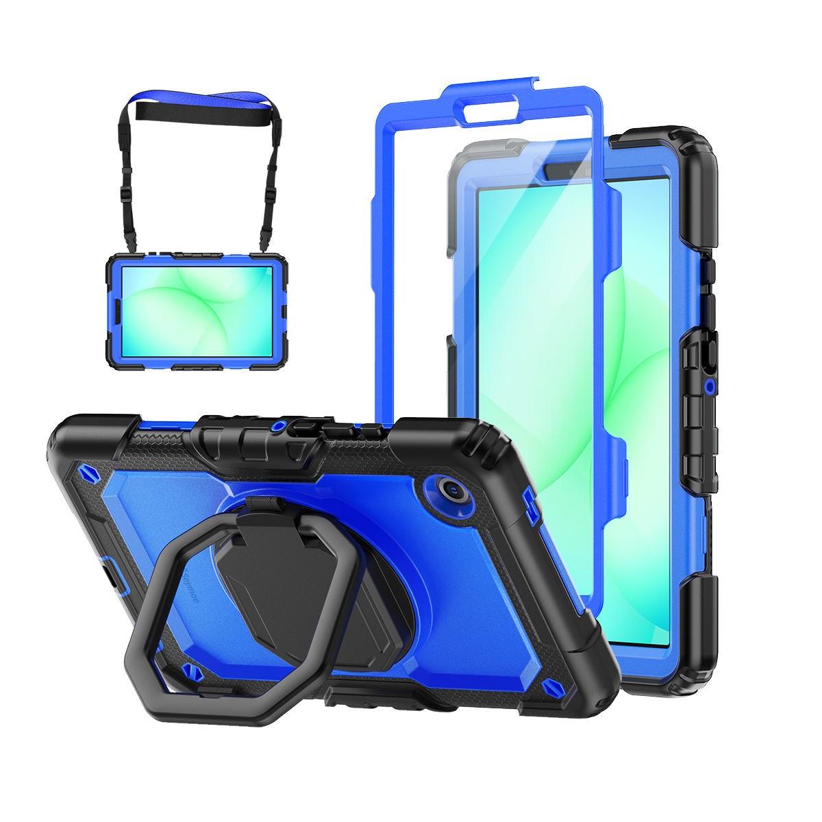 Samsung Galaxy Tab A11 8.7-Inch Rugged Case with 360° Rotating Hand Grip