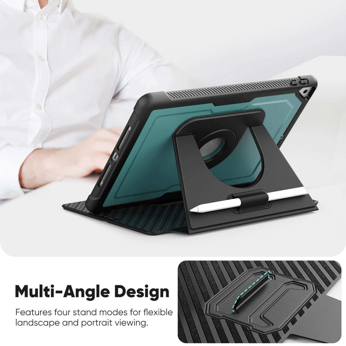 SEYMAC iPad Air 3rd Gen 10.5 Inch Case (2019) with multi-angle design for versatile viewing options.