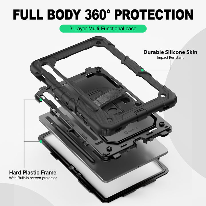 SEYMAC Galaxy Tab S7/S8 11 Inch Case (2020/2022)-Silicone-S Series-SEYMAC