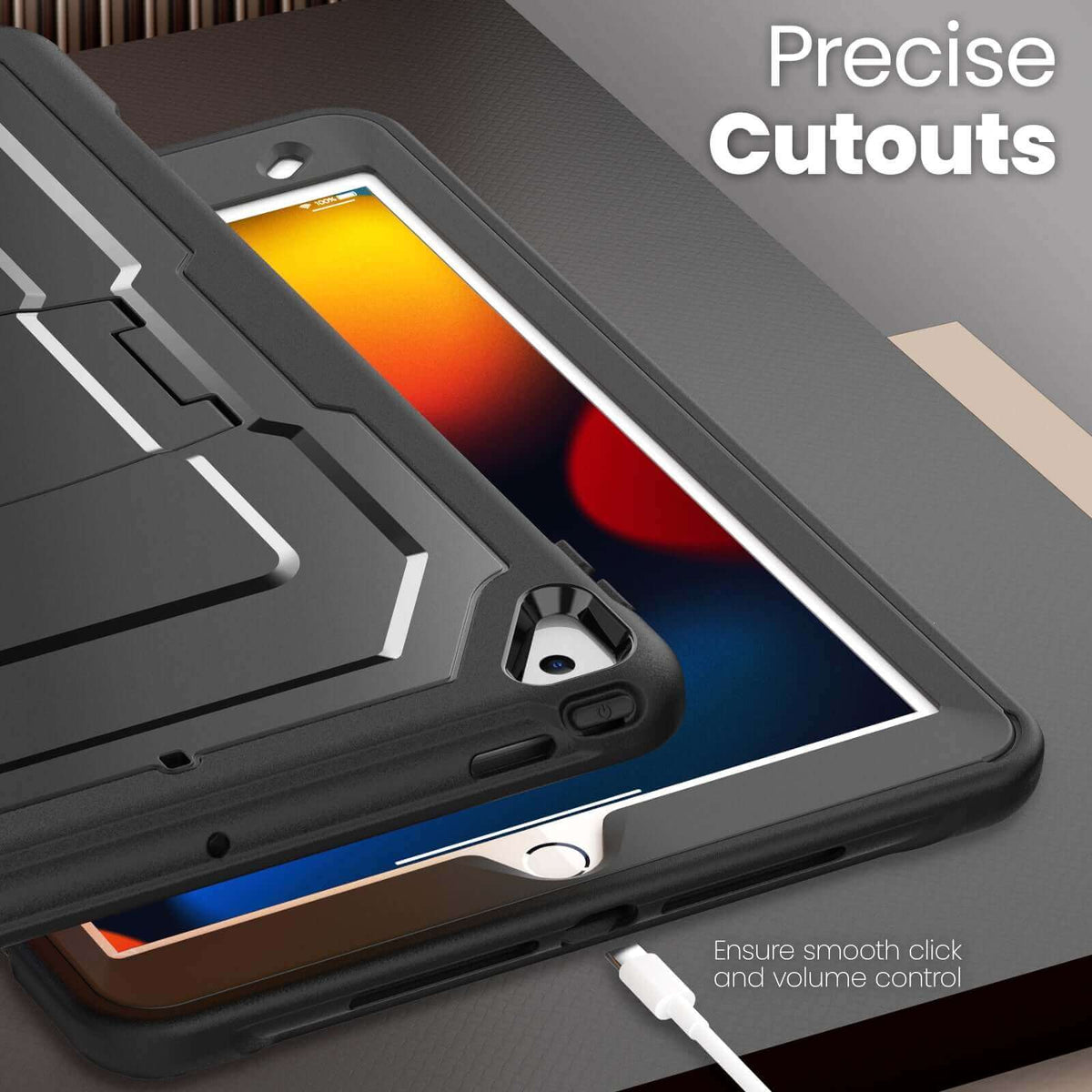 iPad Pro 10.5 Inch Rugged Case with Built‑in Kickstand