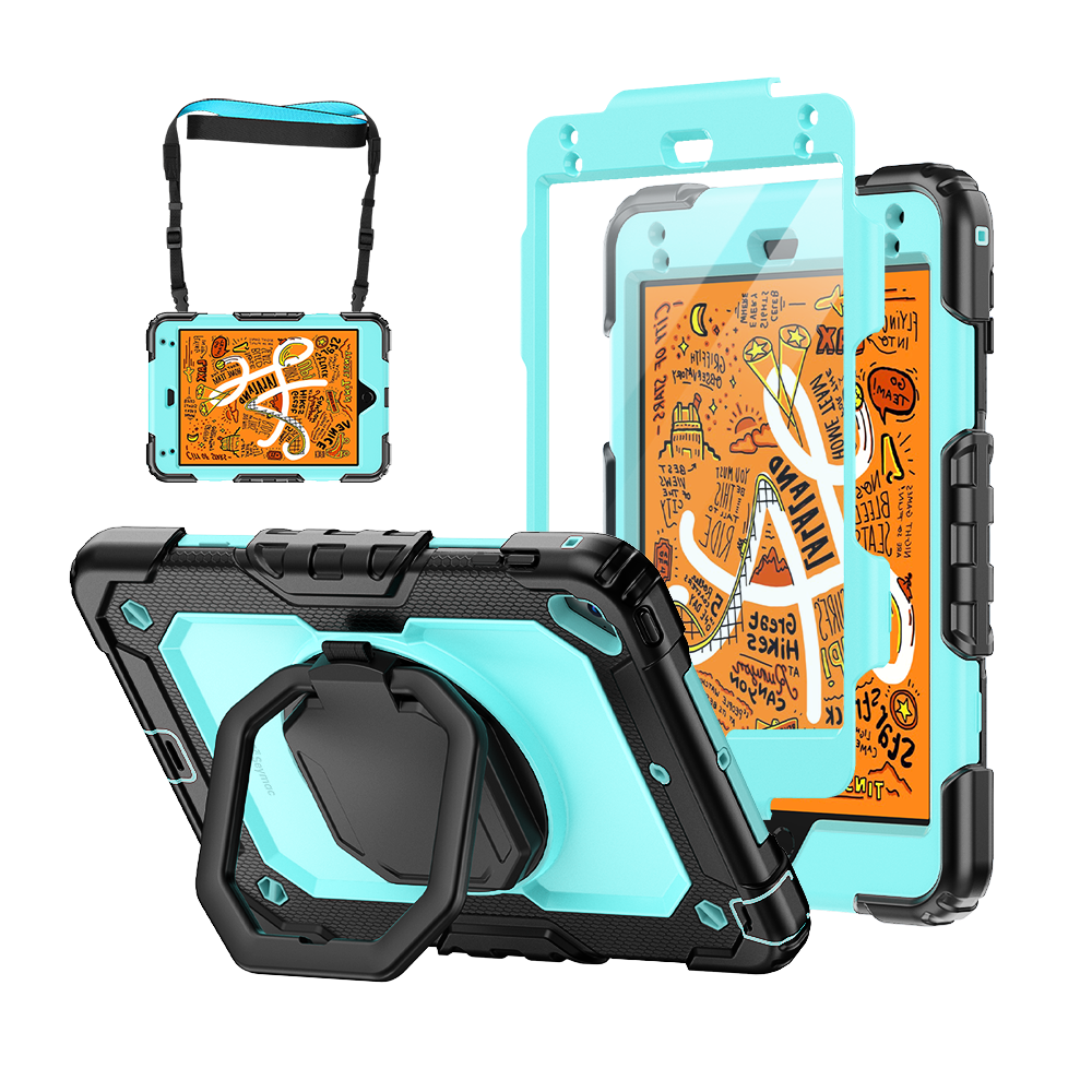 iPad Mini (4th/5th Gen) 7.9-Inch Rugged Case with 360° Rotating Hand Grip