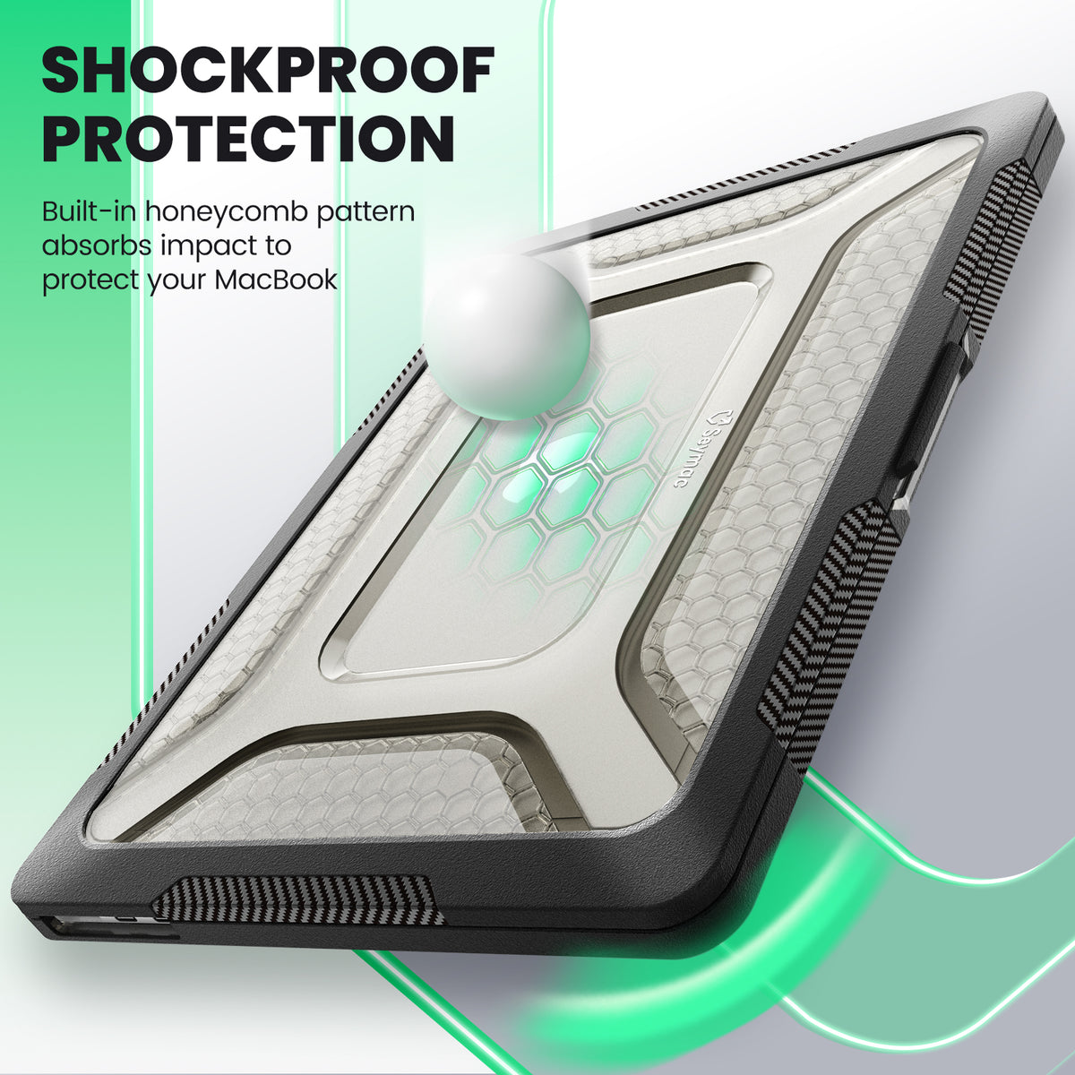 SEYMAC Macbook Air 15-inch (M4, 2025) Case-Honeycomb Series-SEYMAC