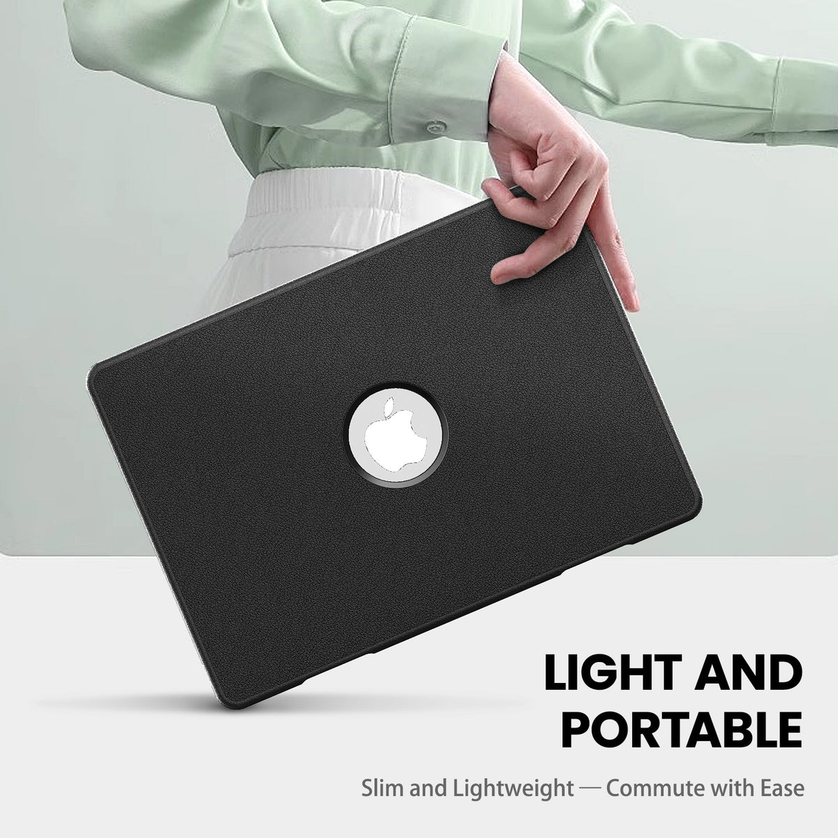 Macbook Air 15-inch (M5/M4/M3/M2) Premium Leather Case with Hidden Stand