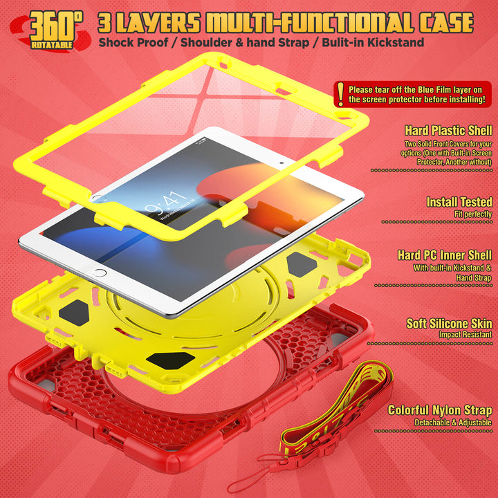 Seymac Rugged Case for iPad 7th/8th/9th Gen 10.2" | SHERO-S#colour_herored