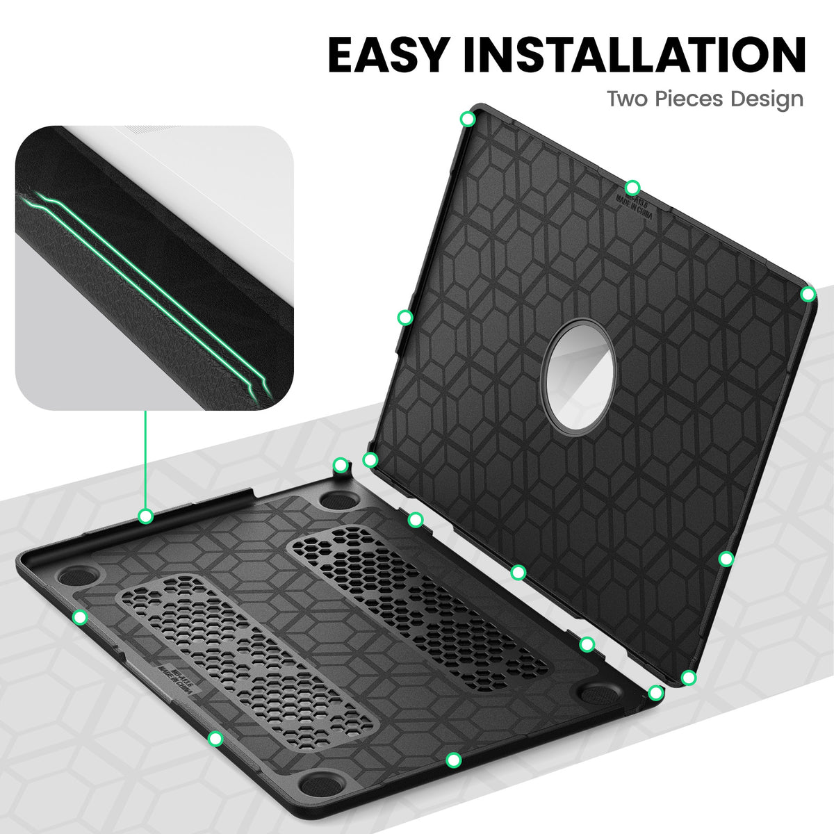 SEYMAC Macbook Air 13-inch (M4, 2025) Case-Fabric Series 2.0-