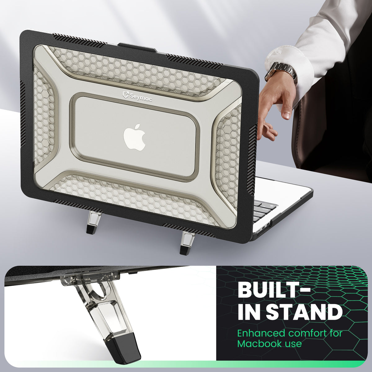 SEYMAC Macbook Air 15-inch (M4, 2025) Case-Honeycomb Series-SEYMAC