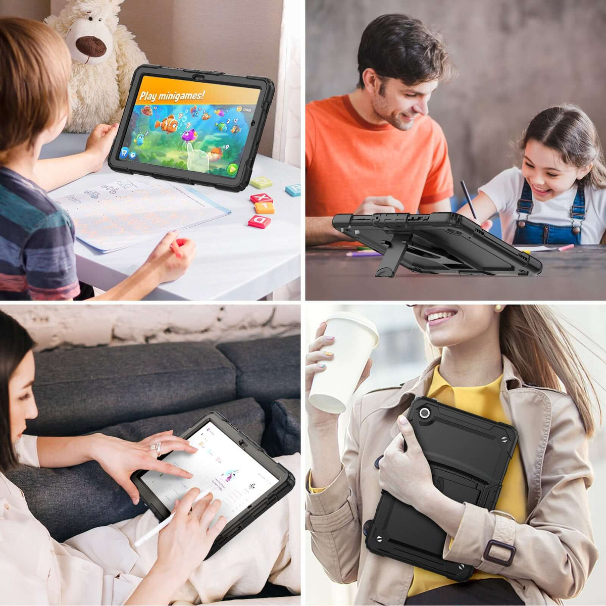 SEYMAC Galaxy Tab A9 Plus 11 Inch Case (2023)-Silicone-K Series-